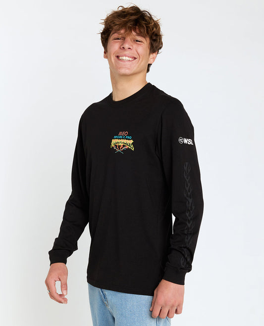 2025 MEO Rip Curl Pro Portugal Long Sleeve Tee (Black)