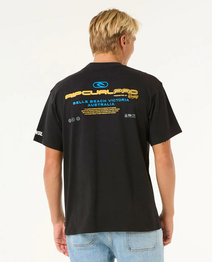 2025 Rip Curl Pro Bells Lock Up Tee (Black)