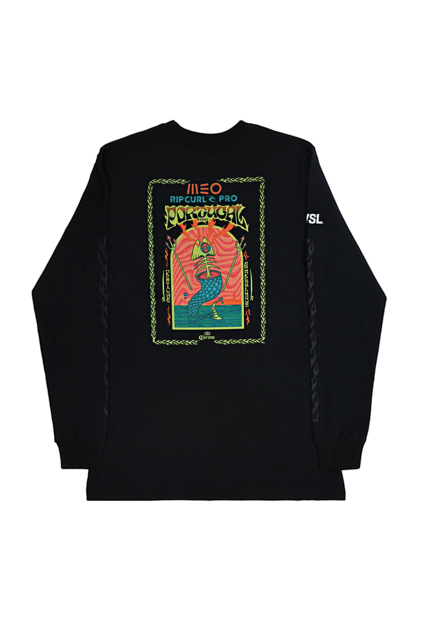 2025 MEO Rip Curl Pro Portugal Long Sleeve Tee (Black)