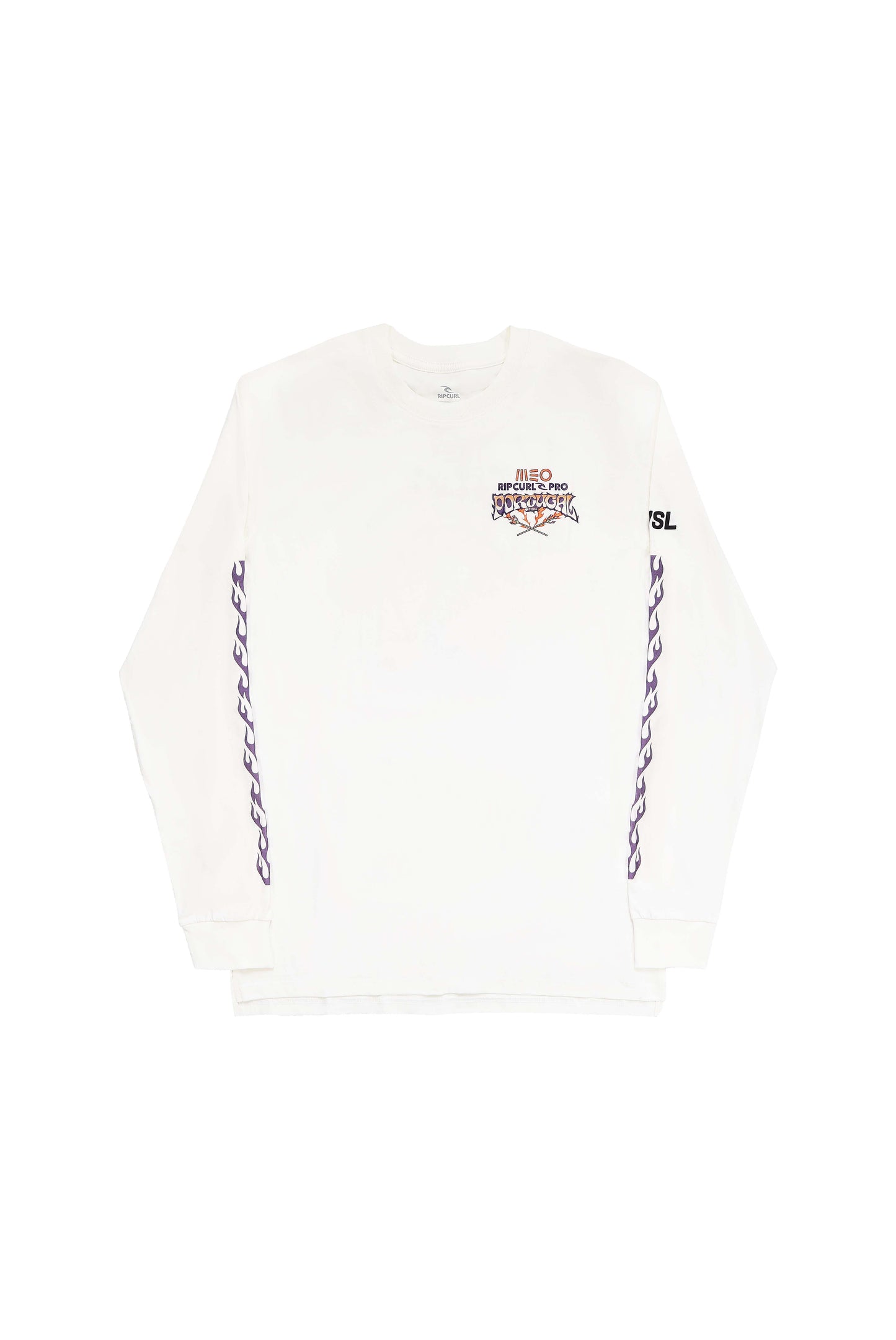 2025 MEO Rip Curl Pro Portugal Long Sleeve Tee (White)