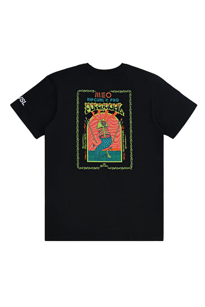 2025 MEO Rip Curl Pro Portugal Official Tee (Black)