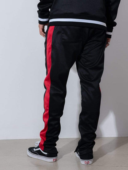 Sagemont Track Pants - Black/Red