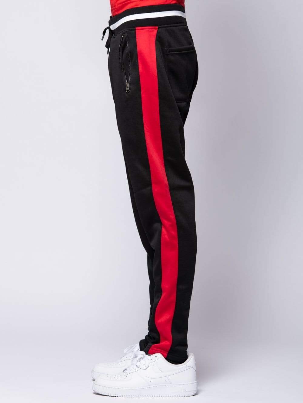 Sagemont Track Pants - Black/Red
