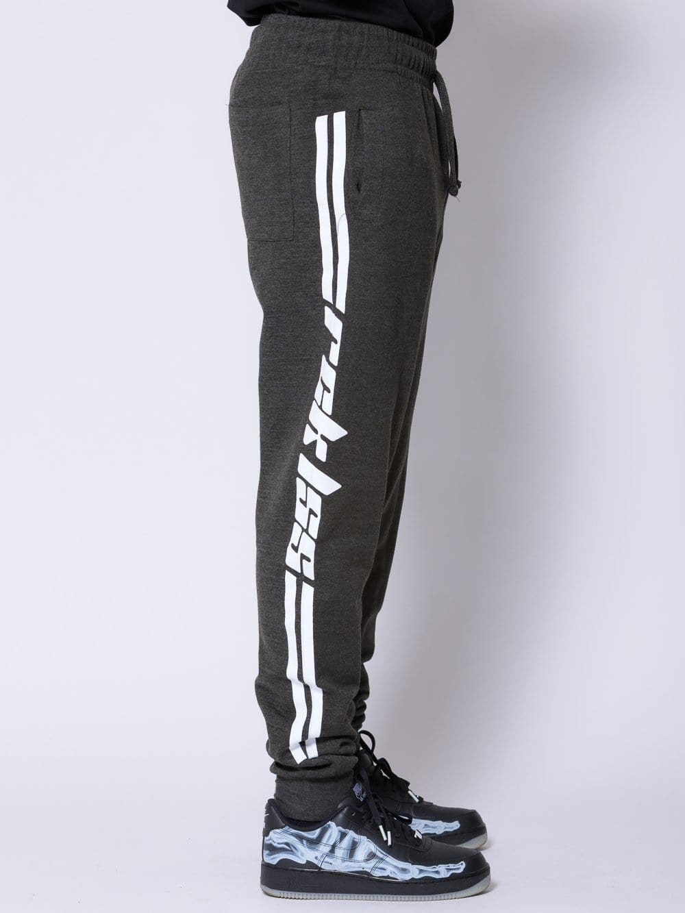 Racer Sweatpants - Grey/White