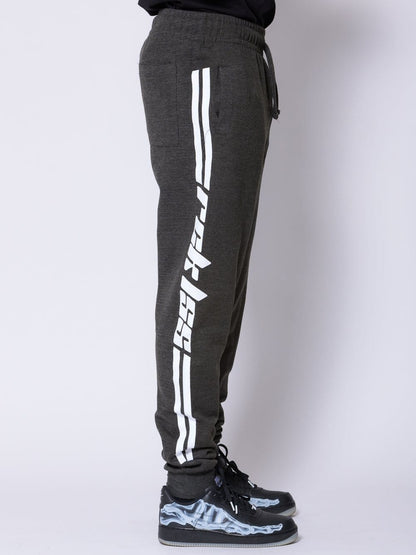 Racer Sweatpants - Grey/White