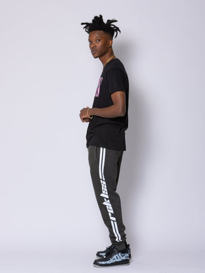 Racer Sweatpants - Grey/White